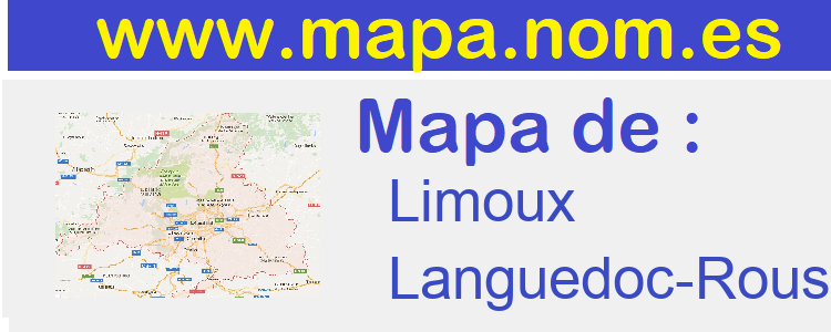 mapa de  Limoux