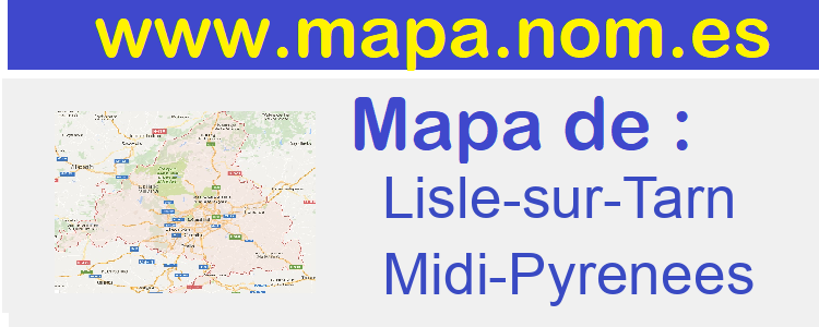 mapa de  Lisle-sur-Tarn