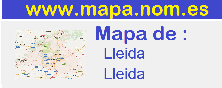 mapa de  Lleida