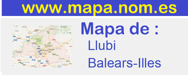 mapa de  Llubi