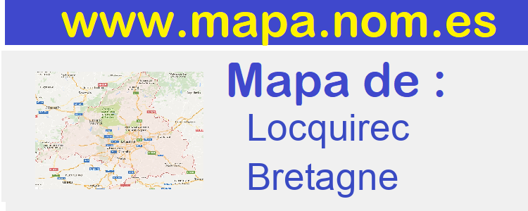 mapa de  Locquirec