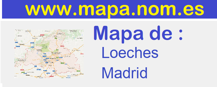 mapa de  Loeches