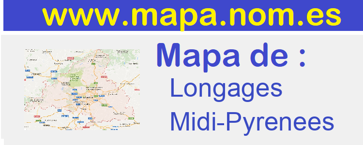 mapa de  Longages