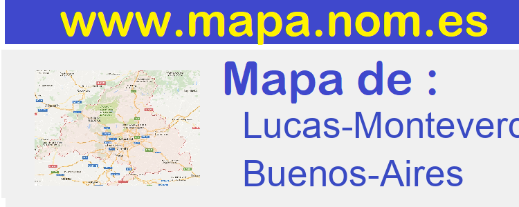 mapa de  Lucas-Monteverde