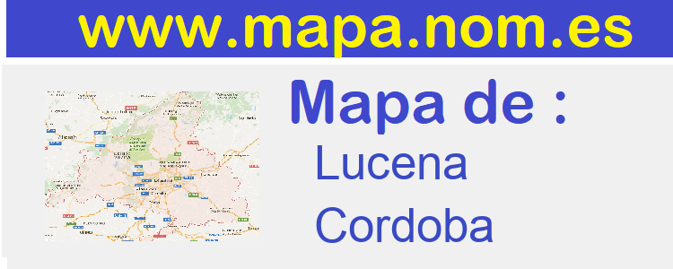 mapa de  Lucena