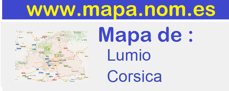 mapa de  Lumio