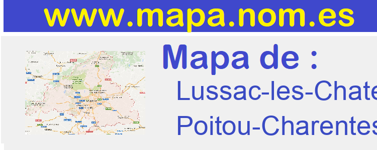 mapa de  Lussac-les-Chateaux