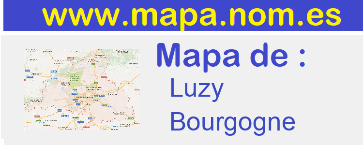 mapa de  Luzy