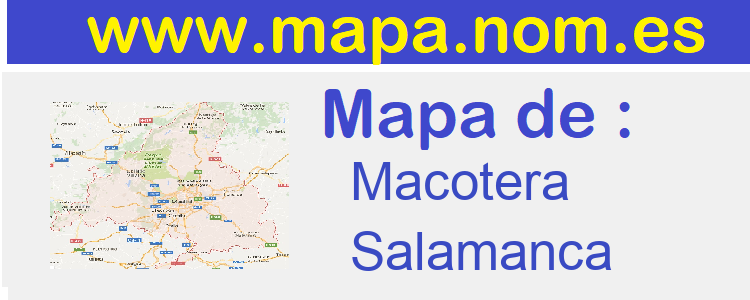 mapa de  Macotera