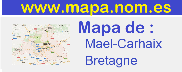mapa de  Mael-Carhaix