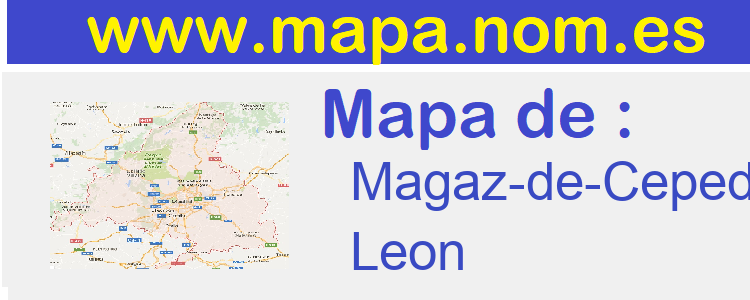 mapa de  Magaz-de-Cepeda