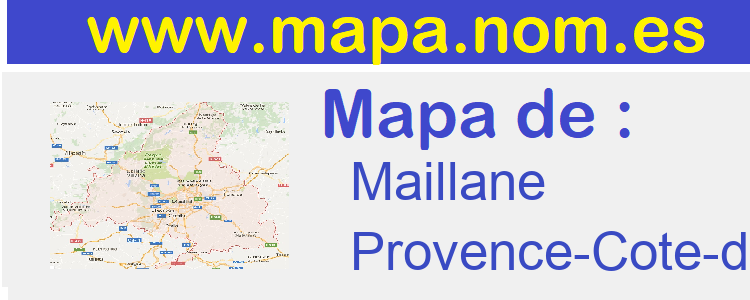 mapa de  Maillane