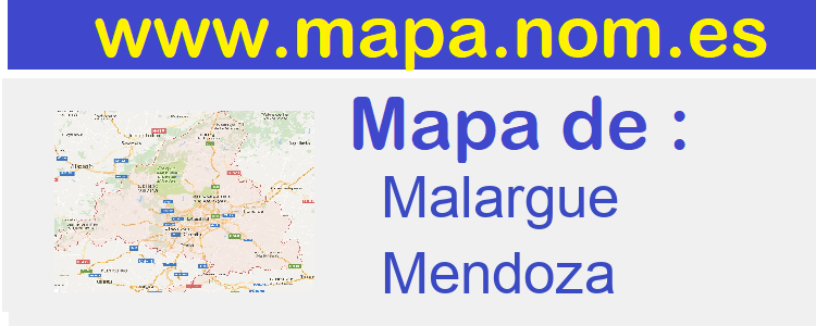 mapa de  Malargue