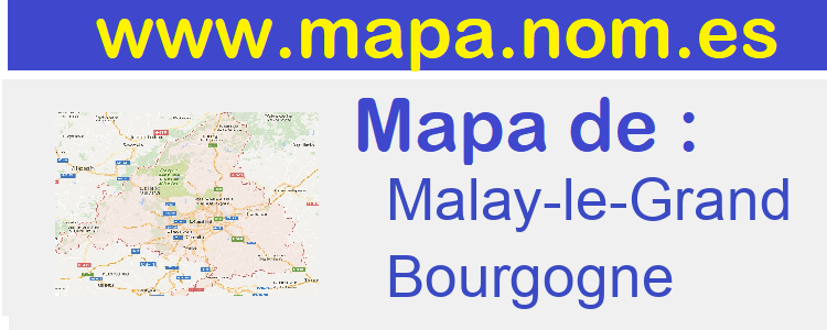 mapa de  Malay-le-Grand