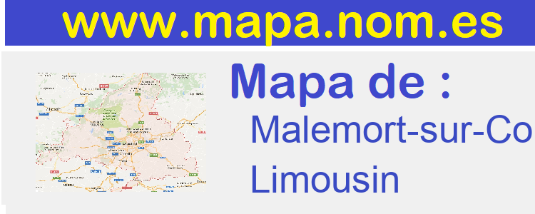 mapa de  Malemort-sur-Correze