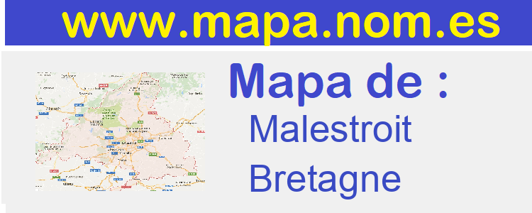 mapa de  Malestroit