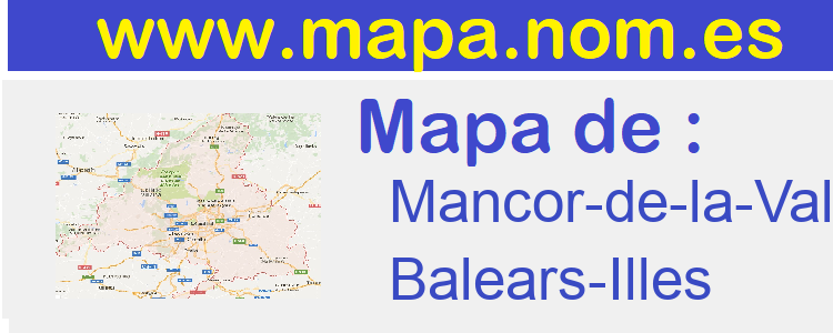 mapa de  Mancor-de-la-Vall