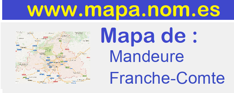 mapa de  Mandeure