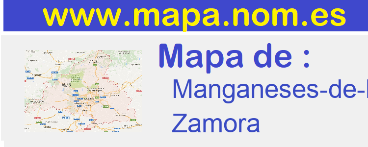 mapa de  Manganeses-de-la-Lampreana