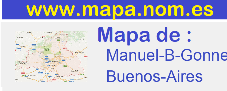 mapa de  Manuel-B-Gonnet