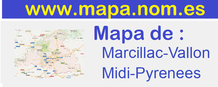 mapa de  Marcillac-Vallon