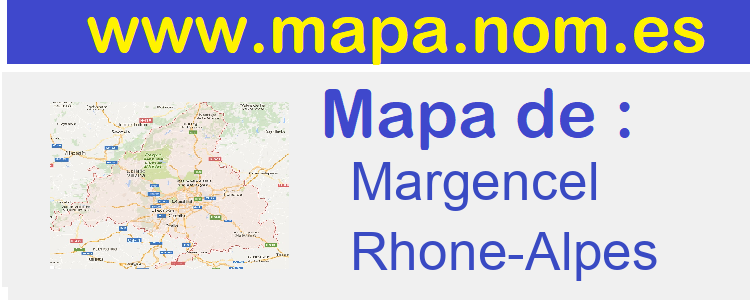 mapa de  Margencel