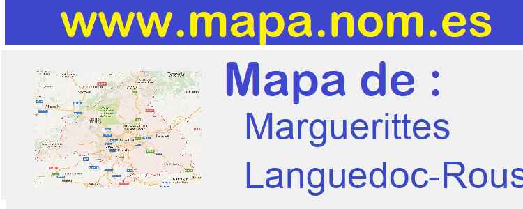 mapa de  Marguerittes