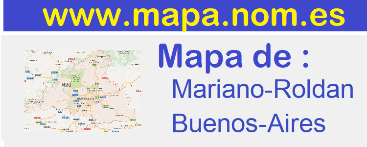 mapa de  Mariano-Roldan