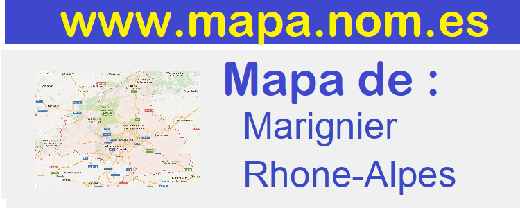 mapa de  Marignier