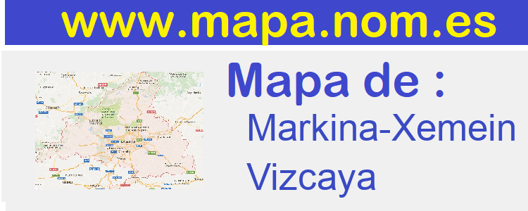 mapa de  Markina-Xemein