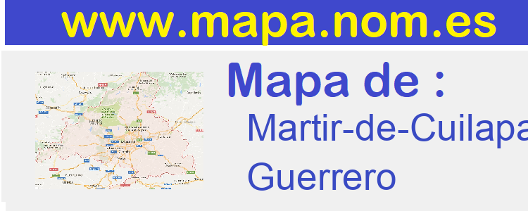 mapa de  Martir-de-Cuilapan