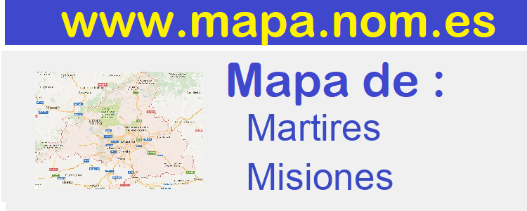 mapa de  Martires
