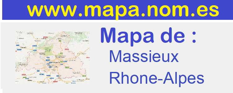 mapa de  Massieux