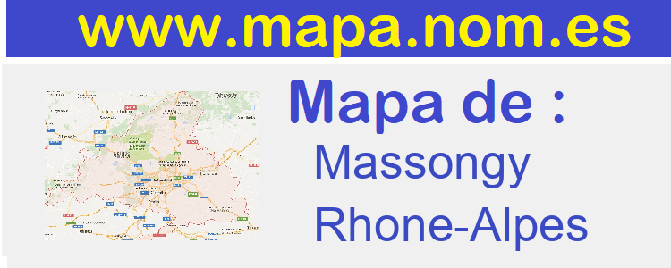 mapa de  Massongy