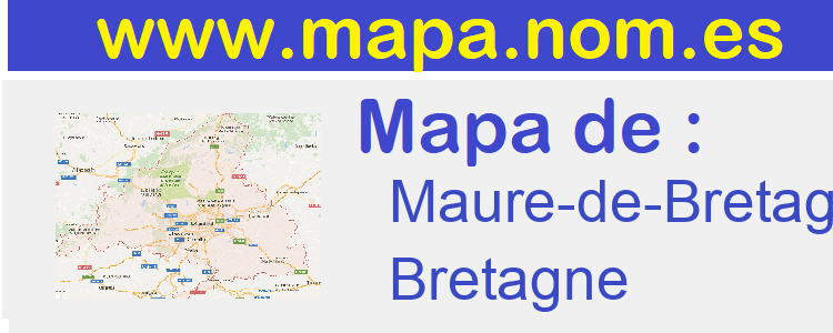 mapa de  Maure-de-Bretagne