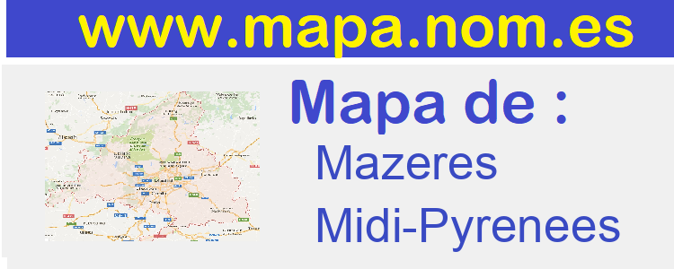mapa de  Mazeres