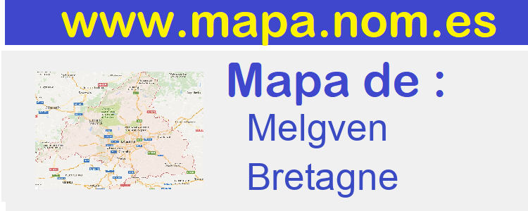 mapa de  Melgven
