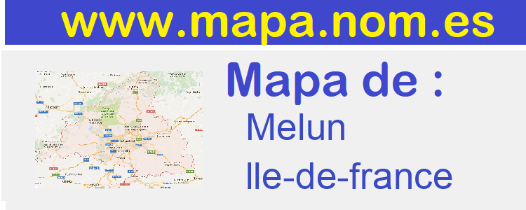 mapa de  Melun