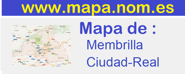mapa de  Membrilla