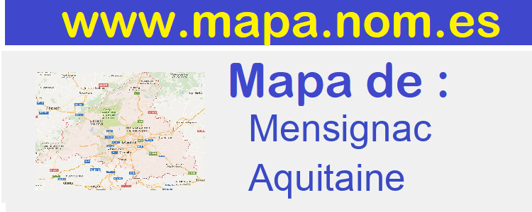 mapa de  Mensignac