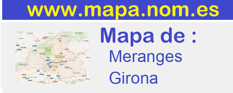 mapa de  Meranges