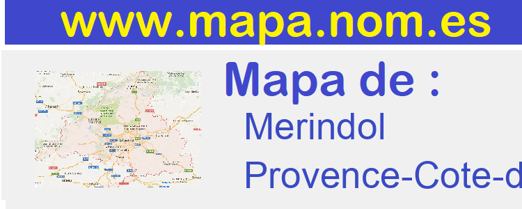 mapa de  Merindol