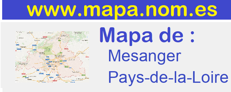 mapa de  Mesanger