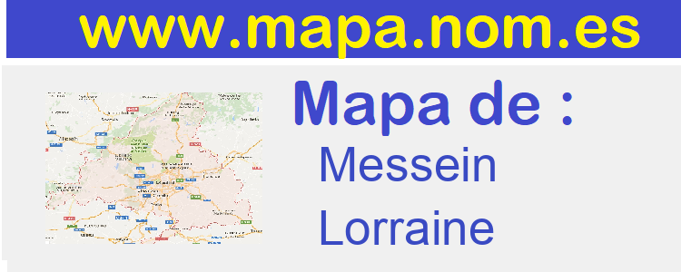 mapa de  Messein