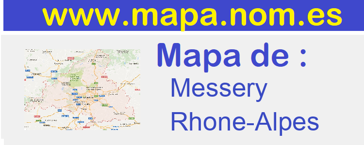 mapa de  Messery