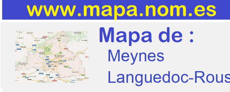 mapa de  Meynes