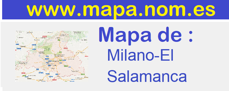 mapa de  Milano-El