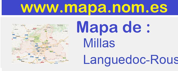 mapa de  Millas