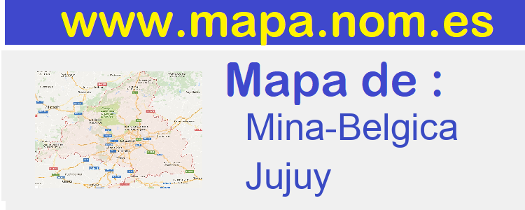 mapa de  Mina-Belgica