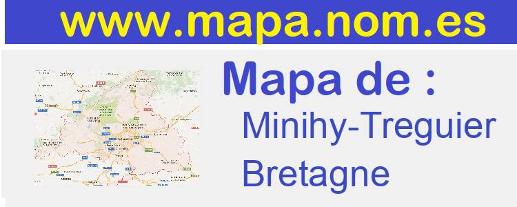 mapa de  Minihy-Treguier